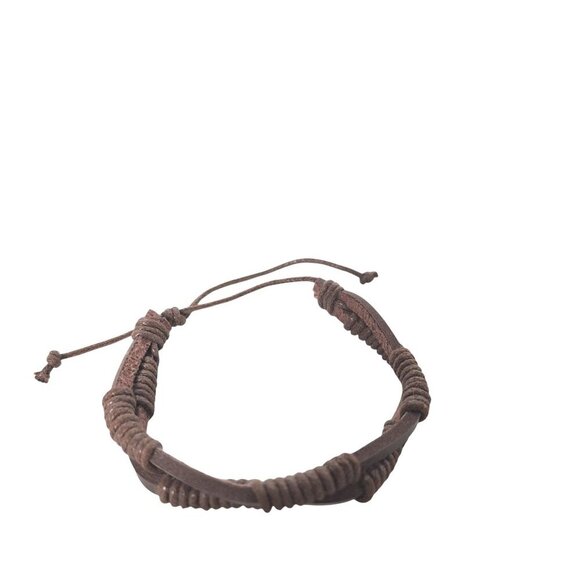 Brown Leather Tree Of Life Celtic Bracelet - Picture 5 of 8